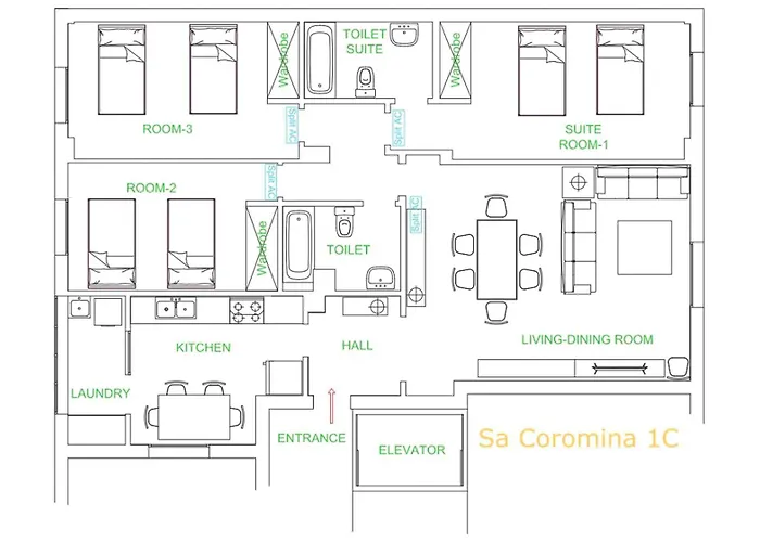 Daire Sa Coromina & Sa Estany - 1 Min To And Restaurants